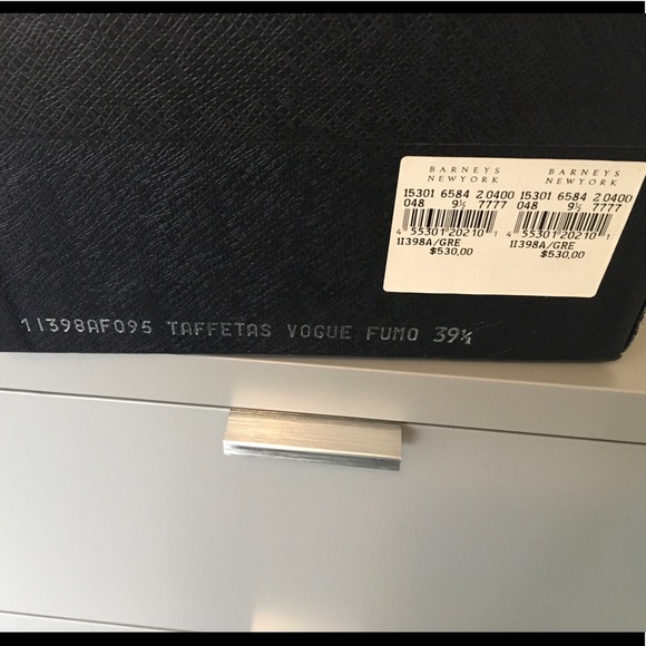 Prada Taffetas Vogue Fumo Patent Leather Pumps 39.5/9.5 Smoke Gray/Bronze - Picture 10 of 10